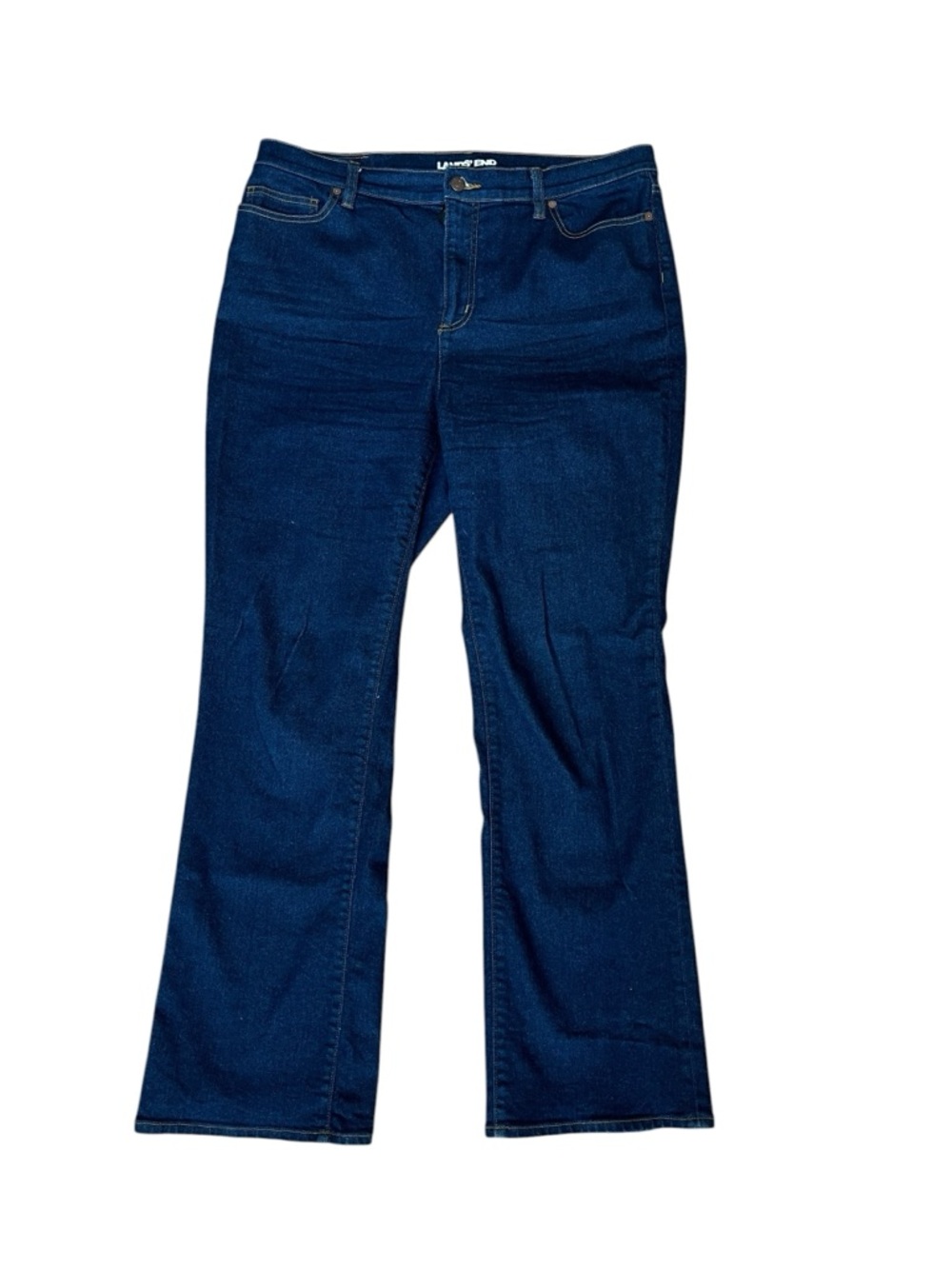 LANDS' END Women's 18 Dark Blue Bootcut Jeans - Picture 1 of 7